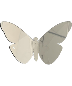 Decoro murale 3d "silver metal butterflies"